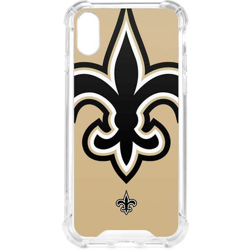 NFL New Orleans Saints Large Logo iPhone XS Clear Case