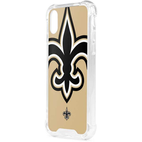 NFL New Orleans Saints Large Logo iPhone XS Clear Case