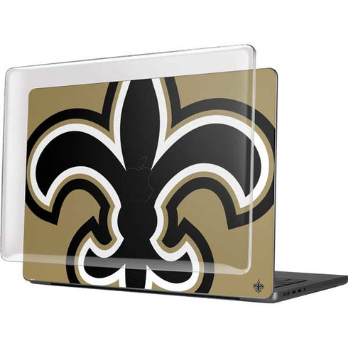 NFL New Orleans Saints Large Logo MacBook Pro 14in (2021-24) Case plus Skin