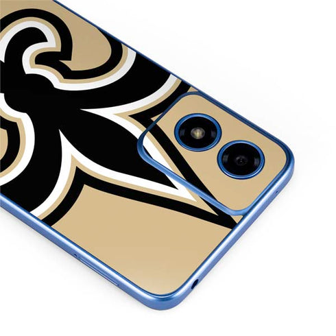 NFL New Orleans Saints Large Logo Moto G Play 4G (2024) Skin