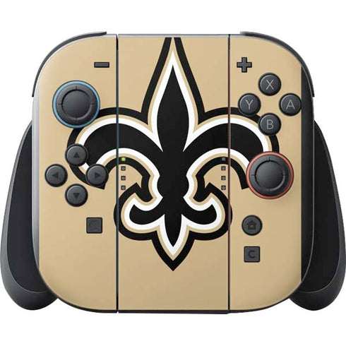 NFL New Orleans Saints Large Logo Nintendo Switch 2 (2025) with Joy-Con Skin