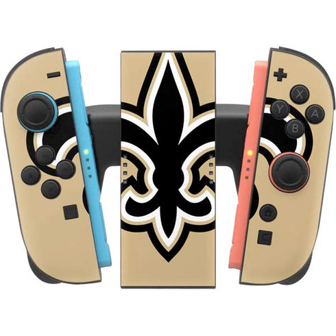NFL New Orleans Saints Large Logo Nintendo Switch 2 (2025) Joy-Con Controller Skin