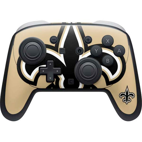 NFL New Orleans Saints Large Logo Nintendo Skins