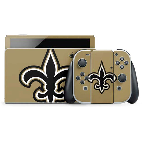 NFL New Orleans Saints Large Logo Nintendo Skins