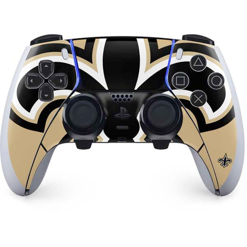 NFL New Orleans Saints Large Logo PS5 DualSense Edge Pro Controller Skin