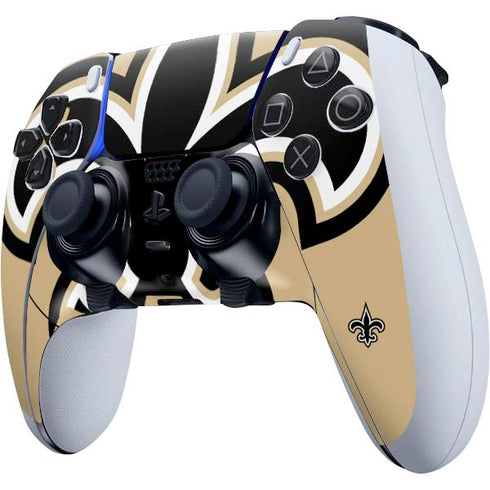 NFL New Orleans Saints Large Logo PS5 DualSense Edge Pro Controller Skin