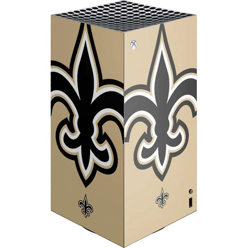 NFL New Orleans Saints Large Logo XBox Series X Digital Edition Console Skin