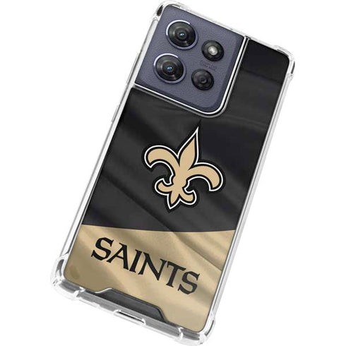 NFL New Orleans Saints Moto G Play 5G (2025) Clear Case
