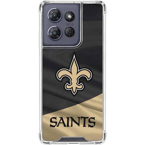 NFL New Orleans Saints Moto G Power 5G (2025) Clear Case
