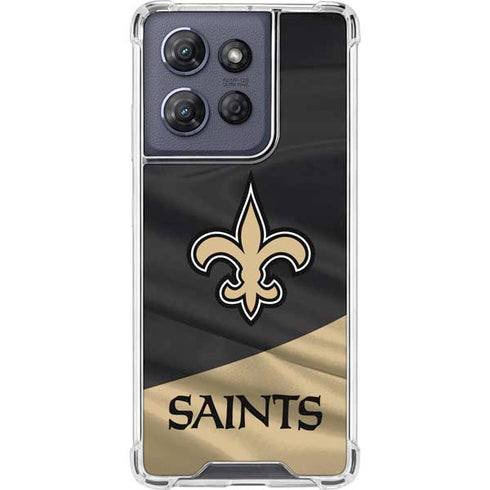 NFL New Orleans Saints Moto G Stylus 5G (2025) Clear Case