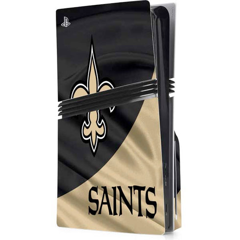 NFL New Orleans Saints PS5 Pro Disk Console Skin