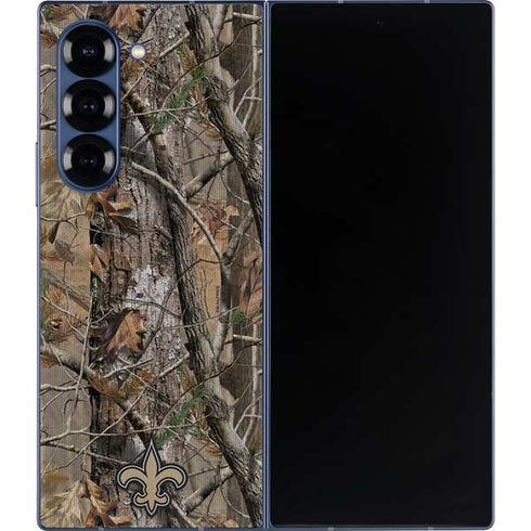 NFL New Orleans Saints Realtree AP Camo Galaxy Z Fold6 Skin