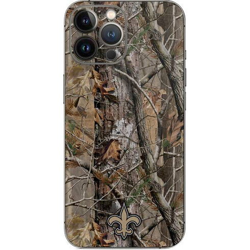 NFL New Orleans Saints Realtree AP Camo iPhone 15 Pro Max Skin