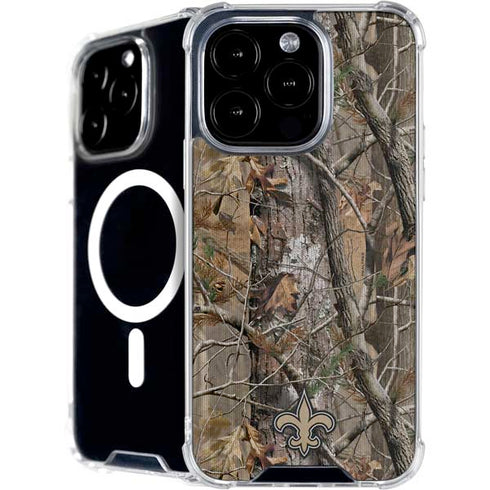 NFL New Orleans Saints Realtree AP Camo iPhone 16 Pro MagSafe Case