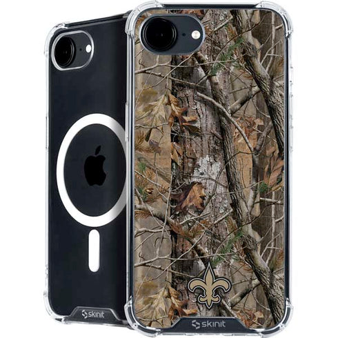 NFL New Orleans Saints Realtree AP Camo iPhone 16e MagSafe Case