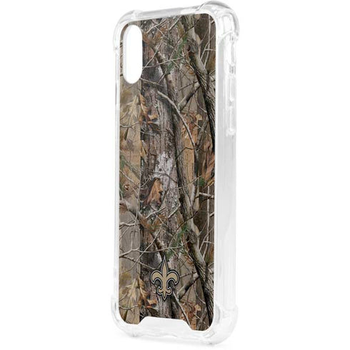 NFL New Orleans Saints Realtree AP Camo iPhone XS Clear Case