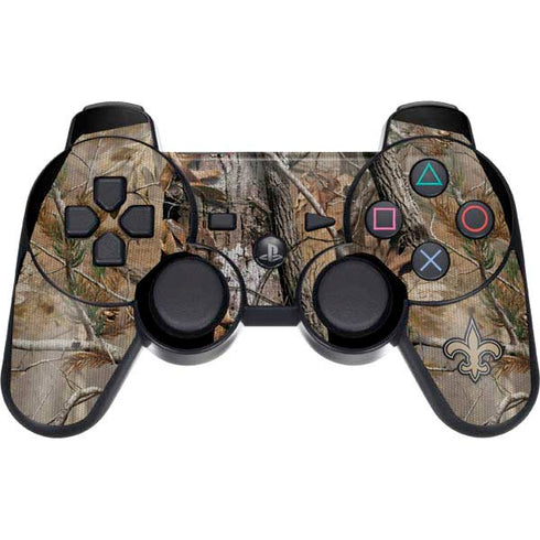 NFL New Orleans Saints Realtree AP Camo PS3 Dual Shock wireless controller Skin