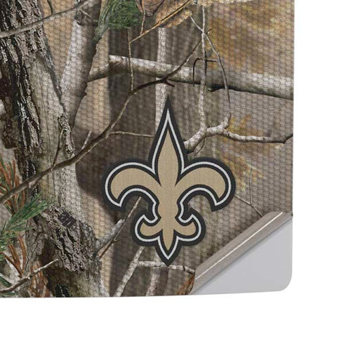 NFL New Orleans Saints Realtree AP Camo PS5 Pro Disk Console Skin