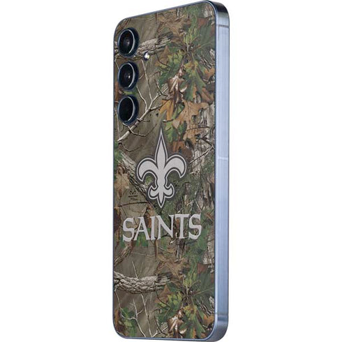 NFL New Orleans Saints Realtree Xtra Green Camo Galaxy A55 5G Skin