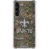 NFL New Orleans Saints Realtree Xtra Green Camo Galaxy S24 FE Clear Case