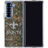 NFL New Orleans Saints Realtree Xtra Green Camo Galaxy Z Fold6 Clear Case