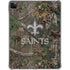 NFL New Orleans Saints Realtree Xtra Green Camo iPad Pro 11in (2024) Clear Case