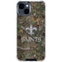 NFL New Orleans Saints Realtree Xtra Green Camo iPhone 15 Clear Case