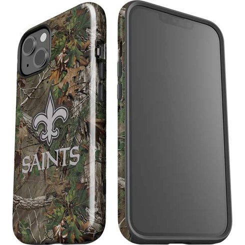 NFL New Orleans Saints Realtree Xtra Green Camo iPhone 15 Impact Case