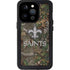 NFL New Orleans Saints Realtree Xtra Green Camo iPhone 15 Pro Waterproof Case