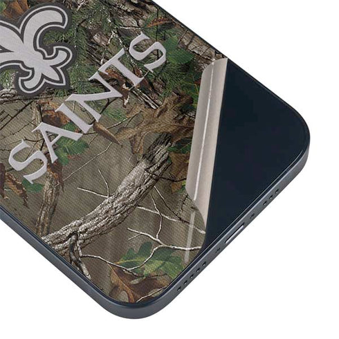 NFL New Orleans Saints Realtree Xtra Green Camo iPhone 15 Skin