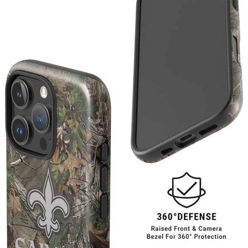 NFL New Orleans Saints Realtree Xtra Green Camo iPhone 16 Pro Magsafe Impact Case