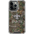 NFL New Orleans Saints Realtree Xtra Green Camo iPhone 16 Pro Max Clear Case