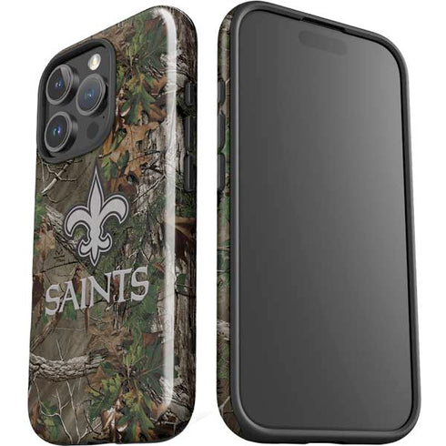 NFL New Orleans Saints Realtree Xtra Green Camo iPhone 16 Pro Max Impact Case
