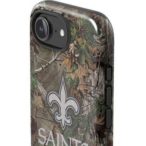 NFL New Orleans Saints Realtree Xtra Green Camo iPhone 16e Impact Case