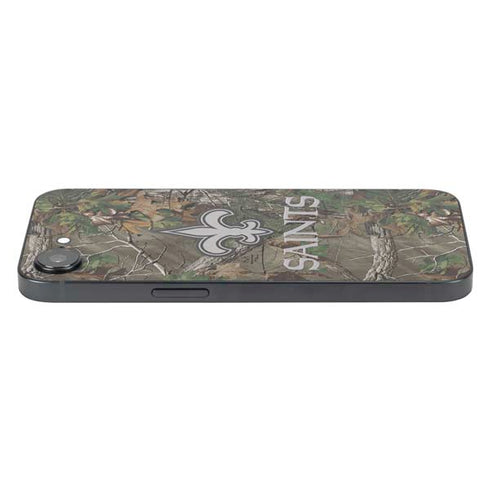 NFL New Orleans Saints Realtree Xtra Green Camo iPhone 16e Skin