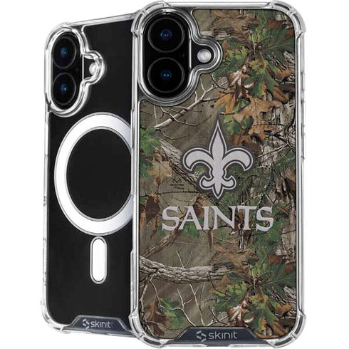 NFL New Orleans Saints Realtree Xtra Green Camo iPhone 17 MagSafe Case