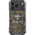 NFL New Orleans Saints Realtree Xtra Green Camo iPhone 18 Pro Clear Case
