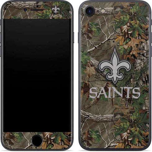 NFL New Orleans Saints Realtree Xtra Green Camo iPhone 8 Skin
