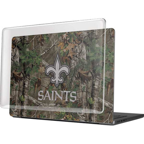 NFL New Orleans Saints Realtree Xtra Green Camo MacBook Pro 14in (2021-24) Case plus Skin
