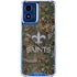 NFL New Orleans Saints Realtree Xtra Green Camo Moto G 5G (2024) Clear Case