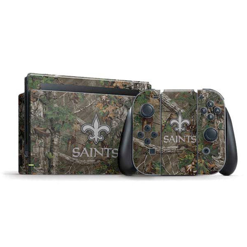NFL New Orleans Saints Realtree Xtra Green Camo Nintendo Skins