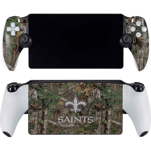 NFL New Orleans Saints Realtree Xtra Green Camo PlayStation PS5 Skins