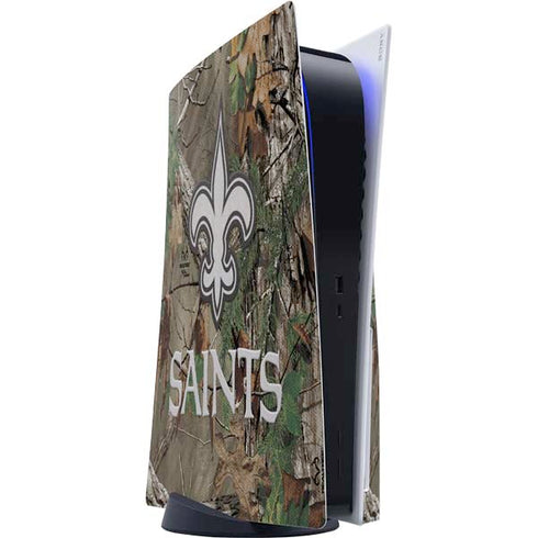 NFL New Orleans Saints Realtree Xtra Green Camo PlayStation PS5 Skins
