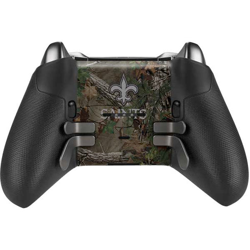 NFL New Orleans Saints Realtree Xtra Green Camo Xbox Elite Wireless Controller Series 2 Skin