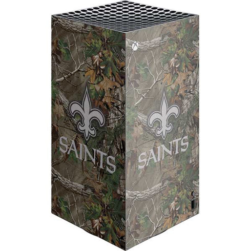 NFL New Orleans Saints Realtree Xtra Green Camo XBox Series X Digital Edition Console Skin