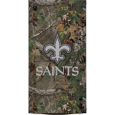 NFL New Orleans Saints Realtree Xtra Green Camo XBox Series X Digital Edition Console Skin