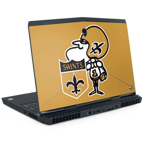 NFL New Orleans Saints Retro Logo Dell Alienware Skin