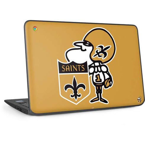 NFL New Orleans Saints Retro Logo HP Chromebook Skin