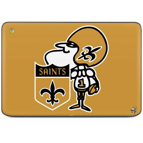 NFL New Orleans Saints Retro Logo HP Chromebook Skin