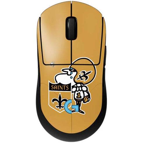NFL New Orleans Saints Retro Logo G Pro Wireless Gaming Mouse Skin